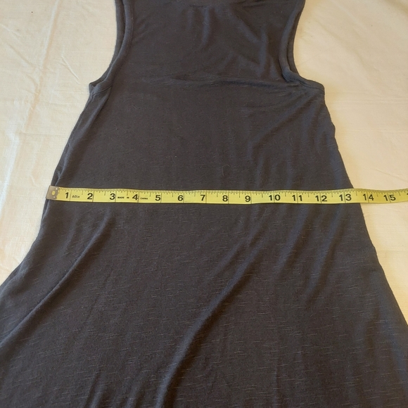 Xhilaration Grey Sleeveless Soft Jersey Knit Mini Shift Dress Tunic Size XS - Picture 3 of 9